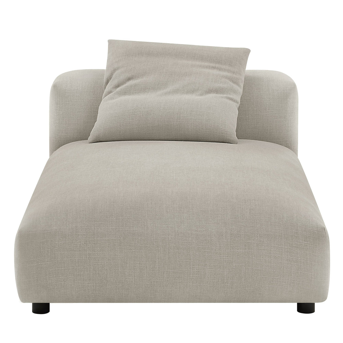 Solace Modular Upholstered Fabric Armless Chaise Lounge, photo 10 of 21