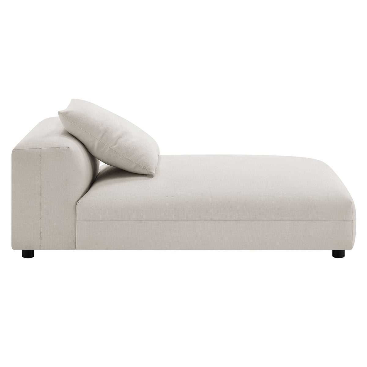 Solace Modular Upholstered Fabric Armless Chaise Lounge, photo 4 of 21