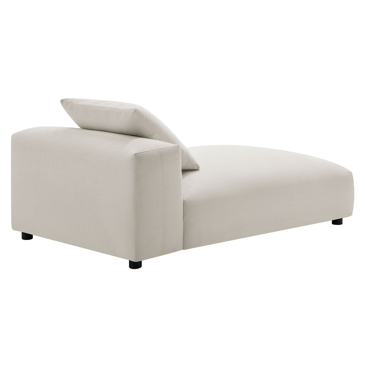 Solace Modular Upholstered Fabric Armless Chaise Lounge, photo 5 of 21