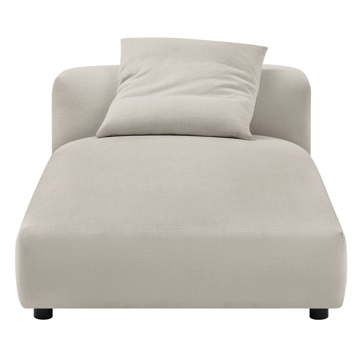 Solace Modular Upholstered Fabric Armless Chaise Lounge, photo 6 of 21