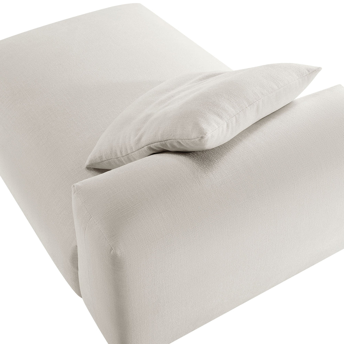 Solace Modular Upholstered Fabric Armless Chaise Lounge, photo 7 of 21