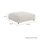 Solace Modular Corduroy Upholstered Ottoman by Modway by HouseOfZazla