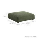 Solace Modular Corduroy Upholstered Ottoman by Modway by HouseOfZazla