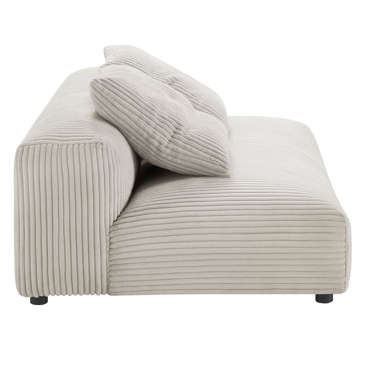 Solace 2-Piece Modular Corduroy Upholstered Sectional Sofa with Chaise, photo 8 of 14