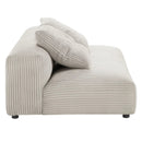 Solace 2-Piece Modular Corduroy Upholstered Sectional Sofa with Chaise by HouseOfZazla