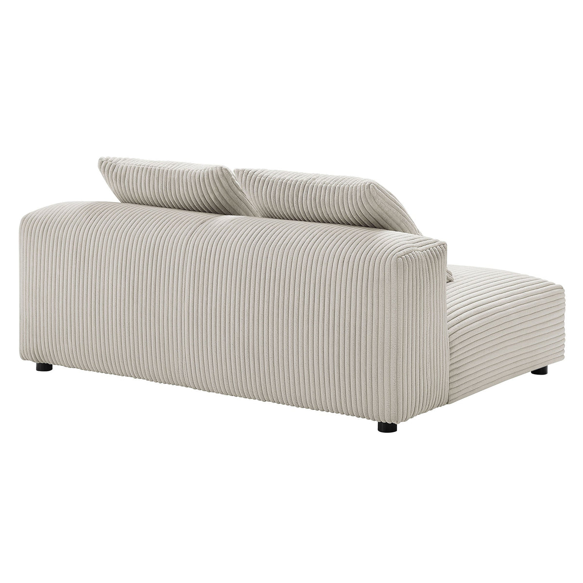 Solace Modular Corduroy Upholstered Armless Loveseat by Modway, photo 10 of 14