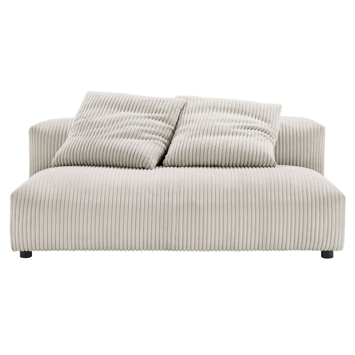 Solace Modular Corduroy Upholstered Armless Loveseat by Modway, photo 9 of 14