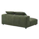 Solace Modular Corduroy Upholstered Armless Loveseat by Modway by HouseOfZazla