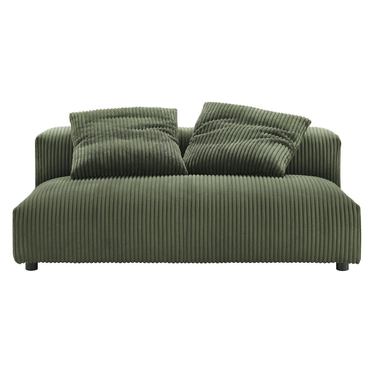 Solace Modular Corduroy Upholstered Armless Loveseat by Modway, photo 6 of 14