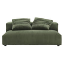 Solace Modular Corduroy Upholstered Armless Loveseat by Modway by HouseOfZazla