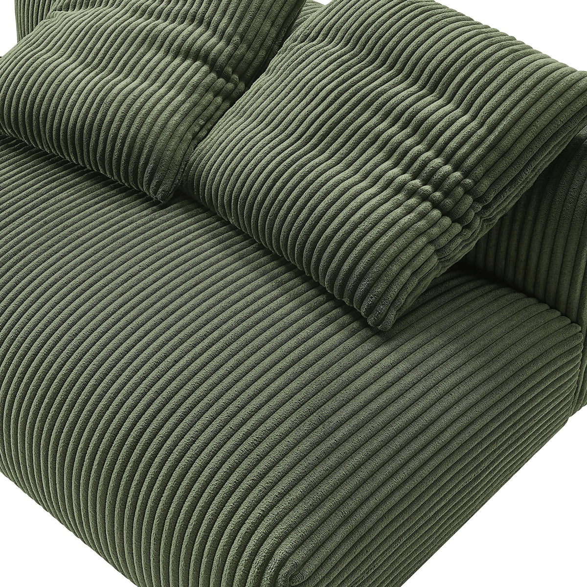 Solace Modular Corduroy Upholstered Armless Loveseat by Modway, photo 7 of 14