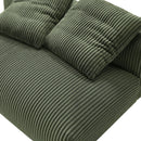 Solace Modular Corduroy Upholstered Armless Loveseat by Modway by HouseOfZazla