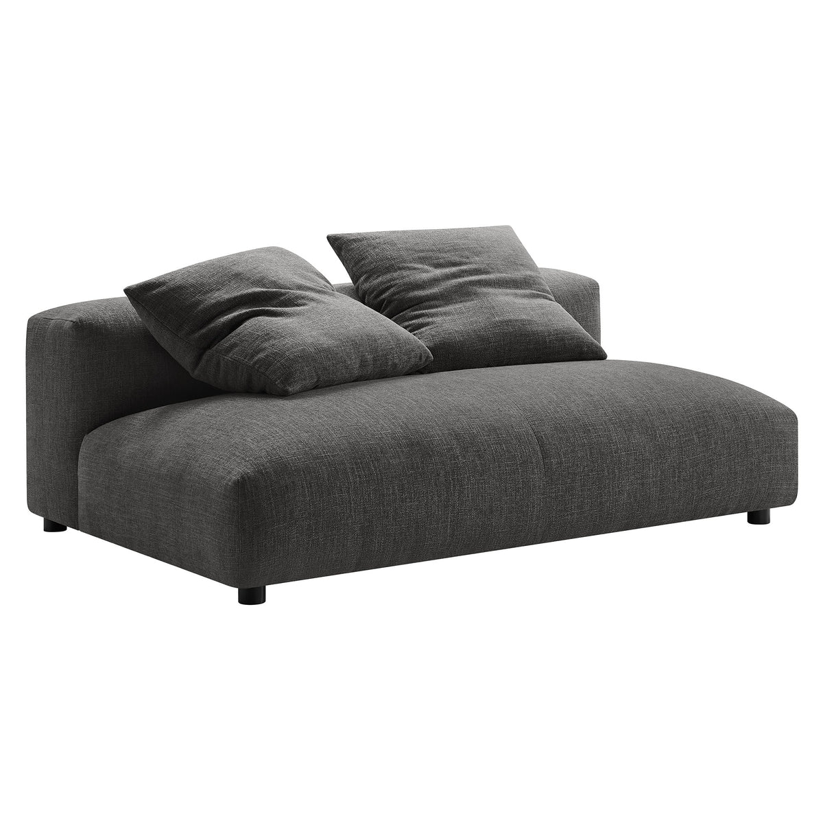Solace 2-Piece Modular Upholstered Fabric Sectional Sofa with Chaise by Modway, photo 5 of 21