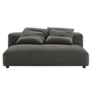 Solace Modular Upholstered Fabric Armless Loveseat by Modway by HouseOfZazla