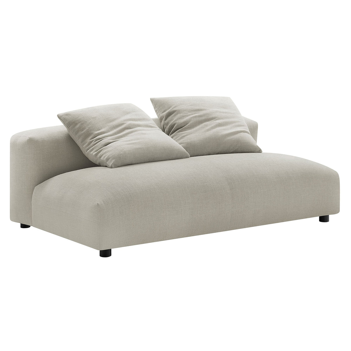 Solace 2-Piece Modular Upholstered Fabric Sectional Sofa with Chaise by Modway, photo 13 of 21