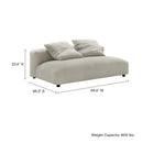 Solace Modular Upholstered Fabric Armless Loveseat by Modway by HouseOfZazla