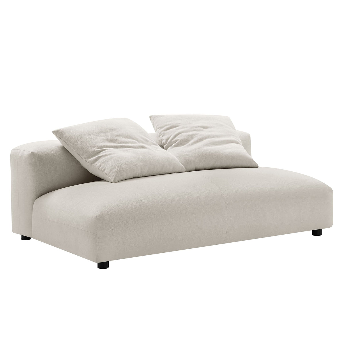 Solace 2-Piece Modular Upholstered Fabric Sectional Sofa with Chaise by Modway, photo 12 of 21