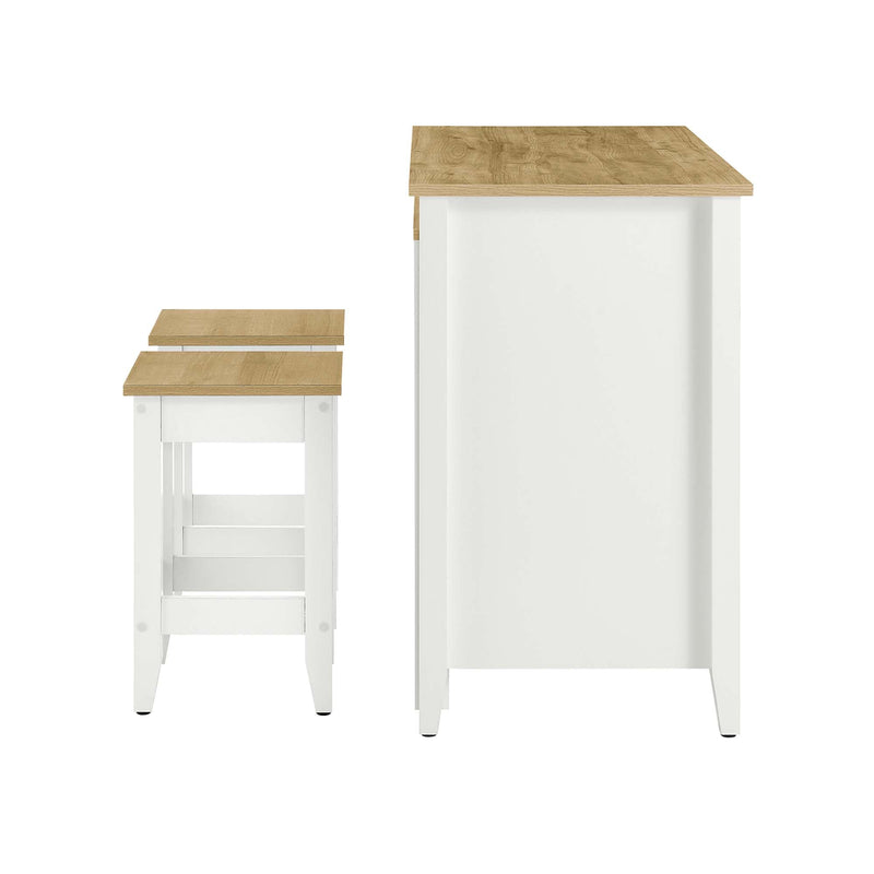 Garland 3-Piece Kitchen Island and Stool Set by Modway, photo 5 of 7