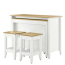 Farmstead 3-Piece Kitchen Island and Stool Set by Modway by HouseOfZazla