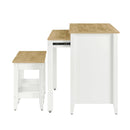 Farmstead 3-Piece Kitchen Island and Stool Set by Modway by HouseOfZazla