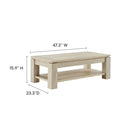 Hollis Travertine Coffee Table by Modway by HouseOfZazla