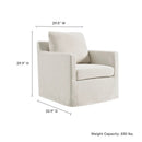 Serene Fabric Slipcovered Swivel Armchair by Modway by HouseOfZazla