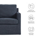 Serene Fabric Slipcovered Swivel Armchair by Modway by HouseOfZazla