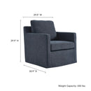 Serene Fabric Slipcovered Swivel Armchair by Modway by HouseOfZazla
