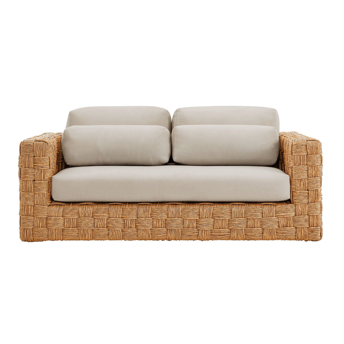Thames Outdoor Patio Wicker Loveseat by Modway, photo 6 of 7