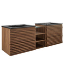 Render 62" Wall-Mount Double Sink Bathroom Vanity by Modway by HouseOfZazla