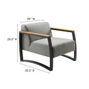 Sauve Outdoor Patio Aluminum and Fabric Armchair by Modway by HouseOfZazla