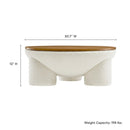 Tridome Round Boucle Upholstered Storage Coffee Table by Modway by HouseOfZazla