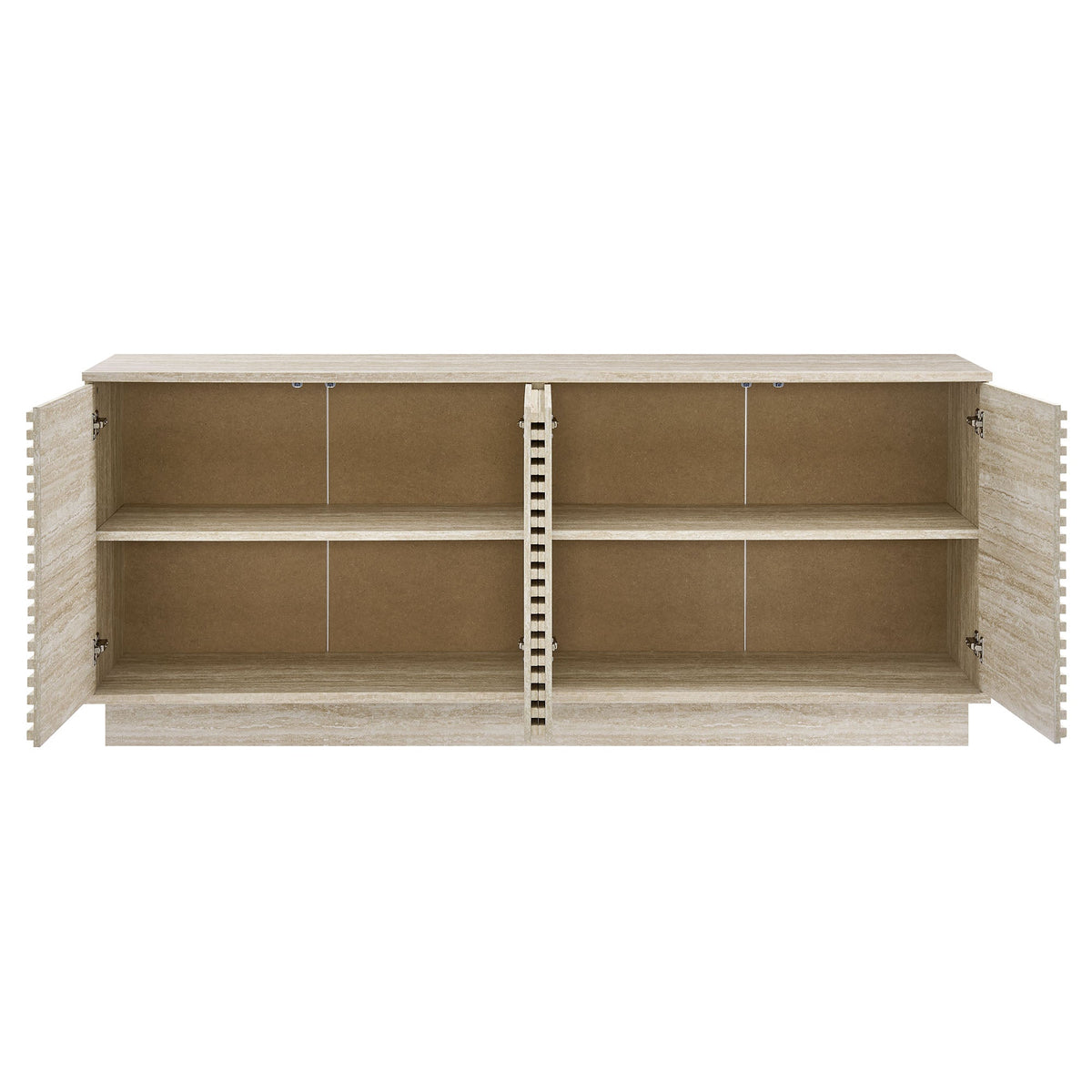 Render 70" Faux Travertine Sideboard Cabinet TV Stand by Modway, photo 5 of 7