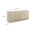 Render 70" Faux Travertine Sideboard Cabinet TV Stand by Modway by HouseOfZazla
