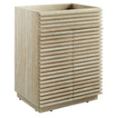 Render 24" Faux Travertine Bathroom Vanity Cabinet by HouseOfZazla