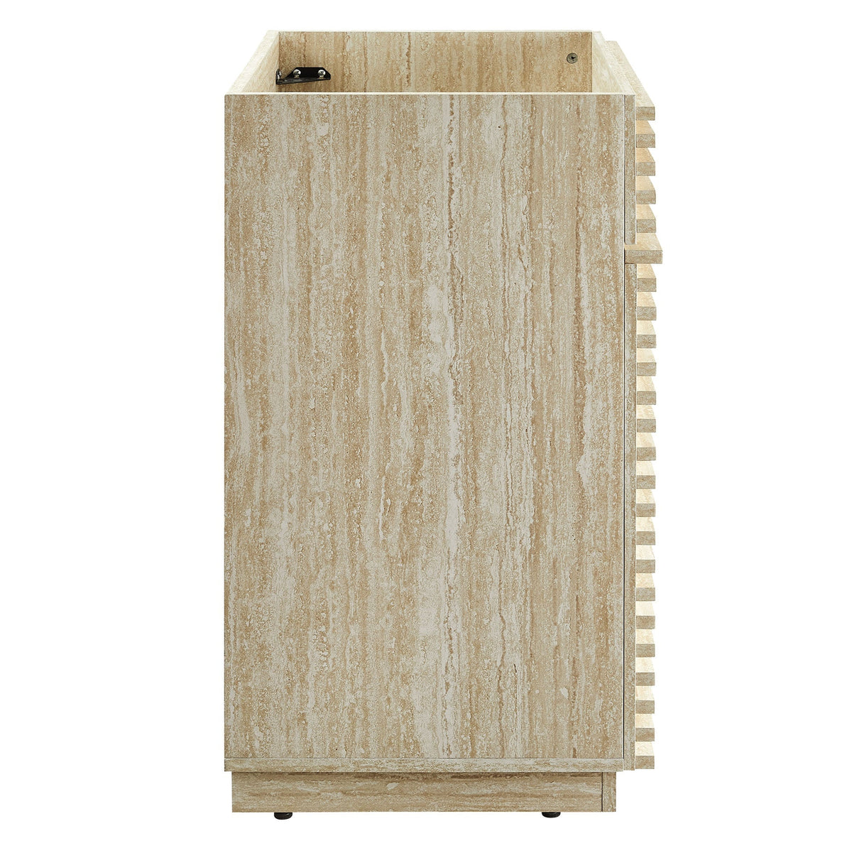 Render 24" Faux Travertine Bathroom Vanity Cabinet, photo 4 of 21