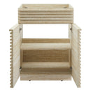 Render 24" Faux Travertine Bathroom Vanity Cabinet by HouseOfZazla