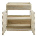 Render 30" Faux Travertine Bathroom Vanity Cabinet by HouseOfZazla