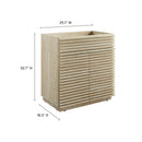 Render 30" Faux Travertine Bathroom Vanity Cabinet by HouseOfZazla
