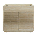 Render 36" Faux Travertine Bathroom Vanity Cabinet by HouseOfZazla
