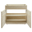 Render 36" Faux Travertine Bathroom Vanity Cabinet by HouseOfZazla