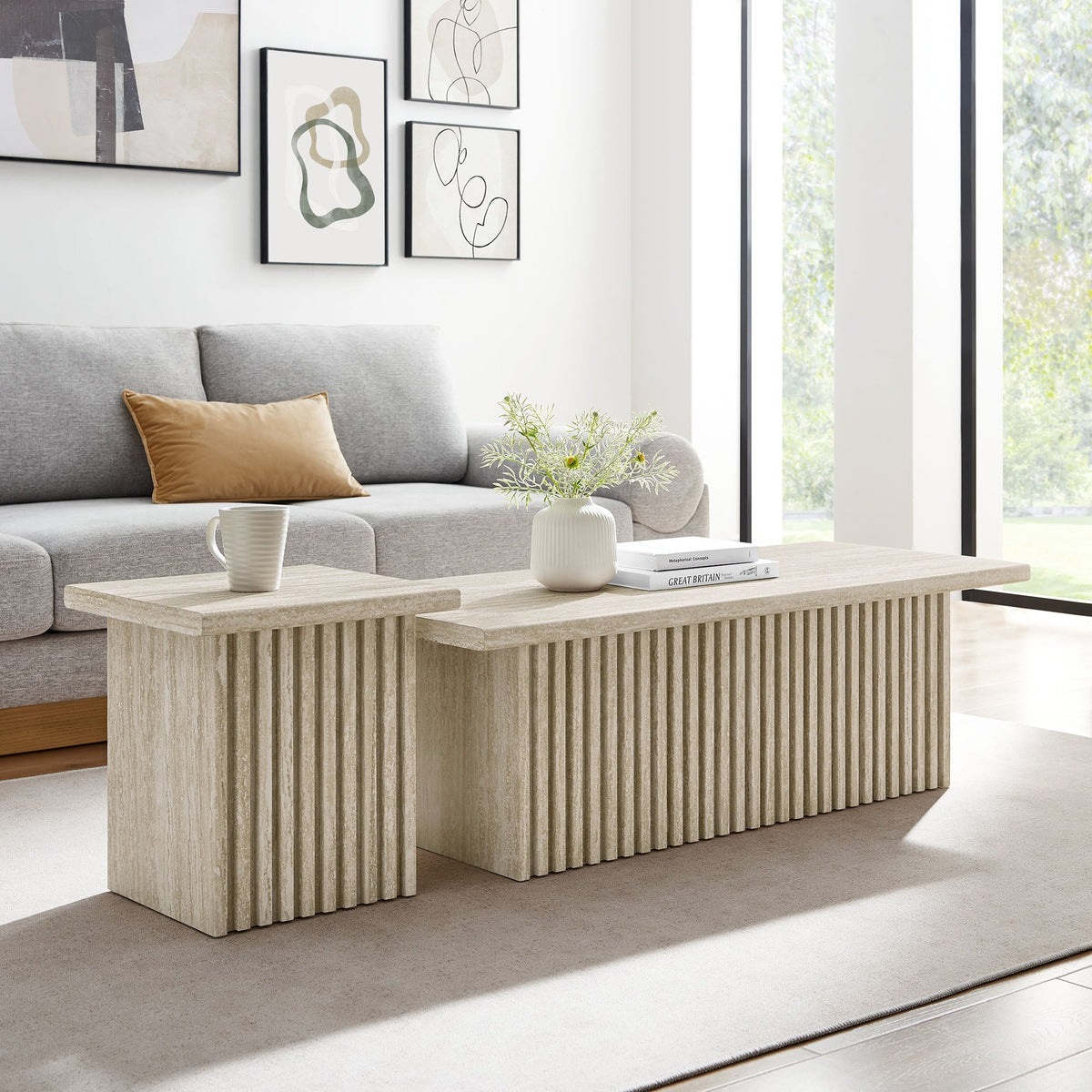 Render Nesting Coffee Tables Set of 2 by Modway, photo 8 of 14