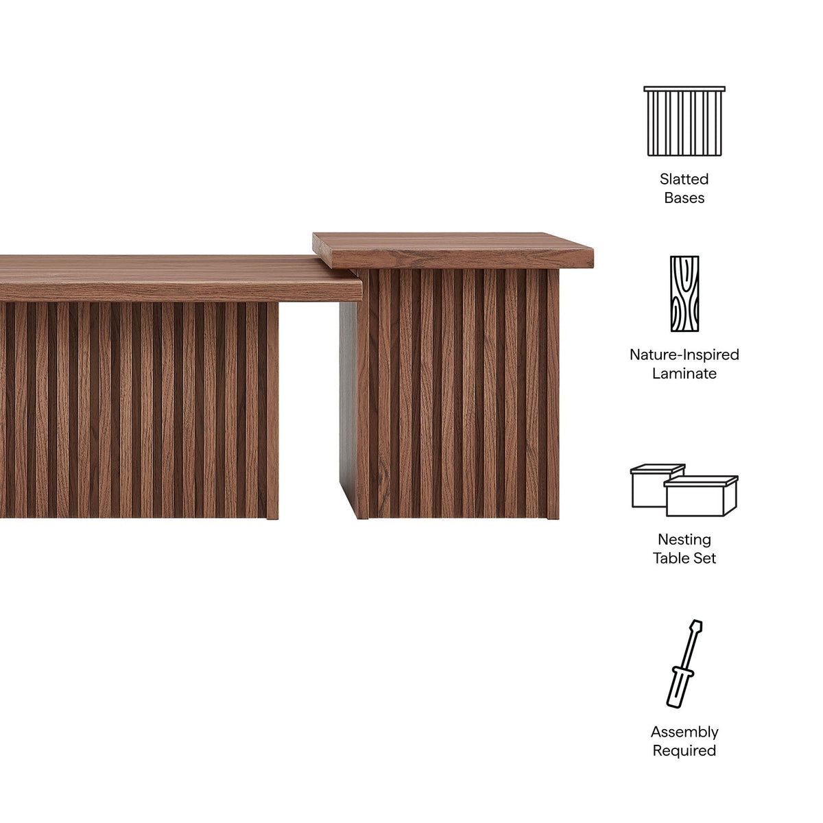 Render Nesting Coffee Tables Set of 2 by Modway, photo 2 of 14