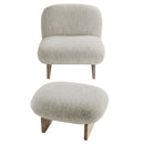 Loyal Boucle Fabric Accent Chair and Ottoman Set by Modway by HouseOfZazla