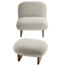 Loyal Boucle Fabric Accent Chair and Ottoman Set by Modway by HouseOfZazla