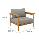 Wren Outdoor Patio Teak Wood Armchair by Modway by HouseOfZazla