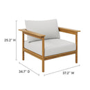 Wren Outdoor Patio Teak Wood Armchair by Modway by HouseOfZazla