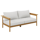 Wren Outdoor Patio Teak Wood Sofa by Modway by HouseOfZazla