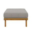 Wren Outdoor Patio Teak Wood Ottoman By Modway by HouseOfZazla