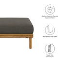 Wren Outdoor Patio Teak Wood Ottoman By Modway by HouseOfZazla